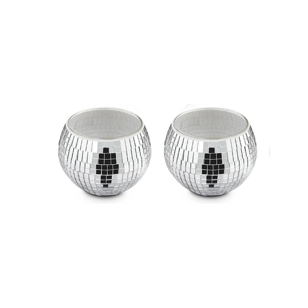 

Disco Ball Vase, Table Centerpieces for Wedding Birthday Christmas, Mirror Disco Ball Decor for Home Glass Planter Party Decor