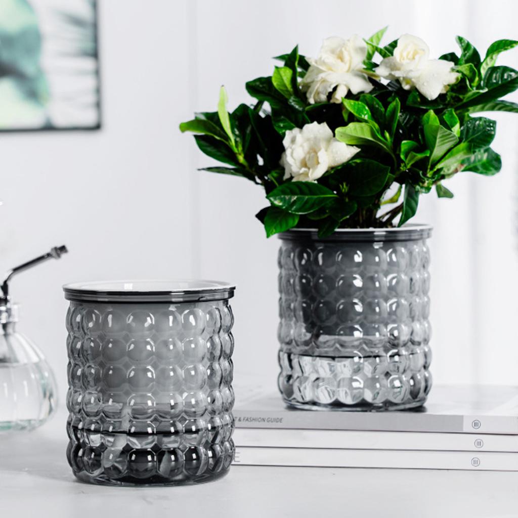 Neuer selbstbewässernder hydroponischer Pflanztopf aus Kunststoff für Sukkulenten, Tischvase, Heim- und Bürodekoration, Bonsai-Dekoration, dekorativer Pflanztopf