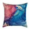 Marble Texture Cushion Cover Purple Colorful Striped Pillowcase Waist  Rock Print Living Room Home Decor