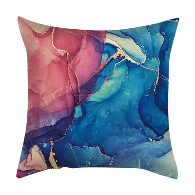 Kissenbezug mit Marmorstruktur Lila Bunt Gestreift Kissenbezug Taille Rock-Druck Wohnzimmer Heimdekor