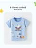 Boys' Pirate Ship Print Short Sleeve T-shirt, Summer Edition