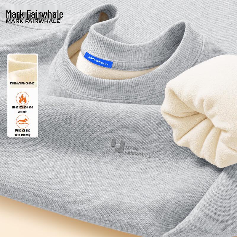 Mark Fairwhale Men's Heavyweight Fleece-lined Crewneck Sweatshirt