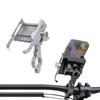 Aluminum Alloy Phone Holder for Bikes and Motorcycles - Shockproof, Anti-vibration, Ideal for Food Delivery Riders.