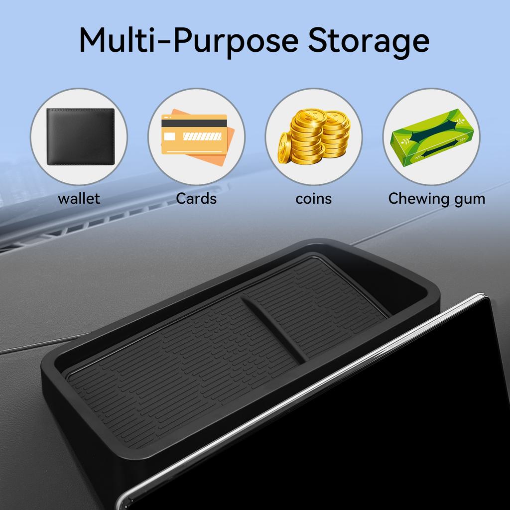 For BYD Yuan UP Atto 2 2024-2026 Car Dashboard Storage Tray Display Screen Rear Storage Box Tray Organizer Accessories