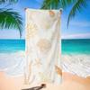 Blue Starfish Seashell Beach Towel Marine Life Style Lightweight Quick Dry Beach Blanket Summer Beach Pool Swimming Camping