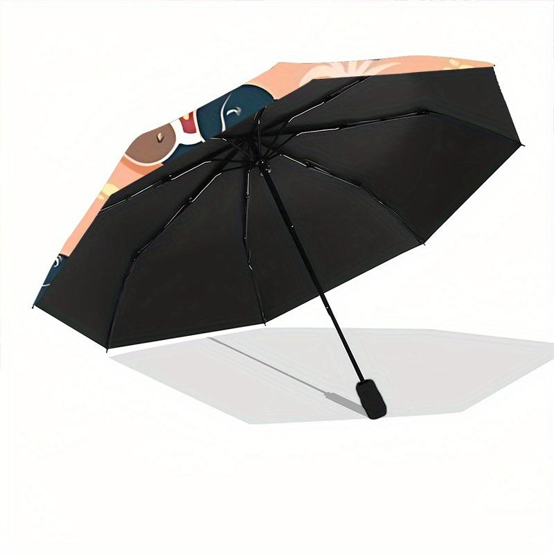 1pc Dachshund Party Automatic Open/Close Umbrella with One Touch Button,, Windproof Design   Lightweight Portable Umbrella for Women & Men6132