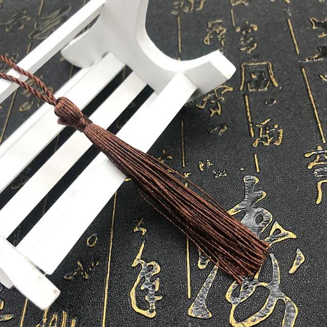 10~80Pcs Bookmark Tassels Fringe Brush Handmade Soft Craft Mini Tassels with Loops for DIY Crafts Jewelry Making Accessories