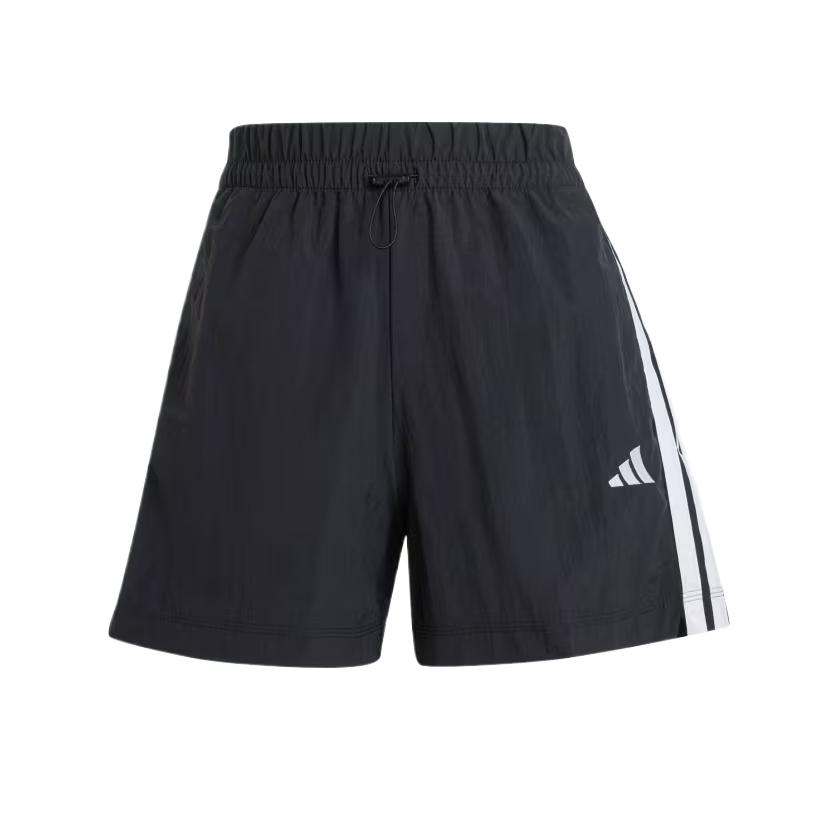 

Adidas Essentials 3-Stripes Lifestyle Loose High-Waisted Three-Quarter Casual Shorts Women Shorts Black White JE1309 S