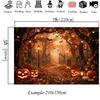 Mocsicka Autumn Photography Backdrop Halloween Decorations Backgrounds Yellow Maple Leaves Fall Pumpkin Shooting Props Photocall