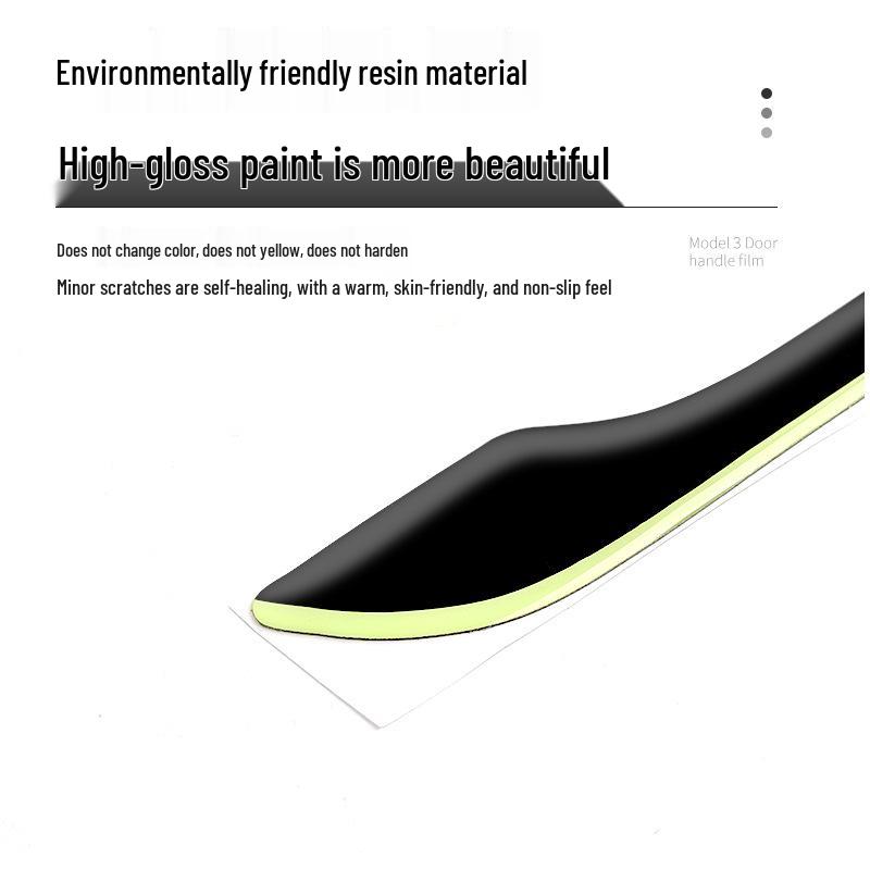 Luminous Anti-Scratch Door Handle Stickers for Tesla Model Y/3