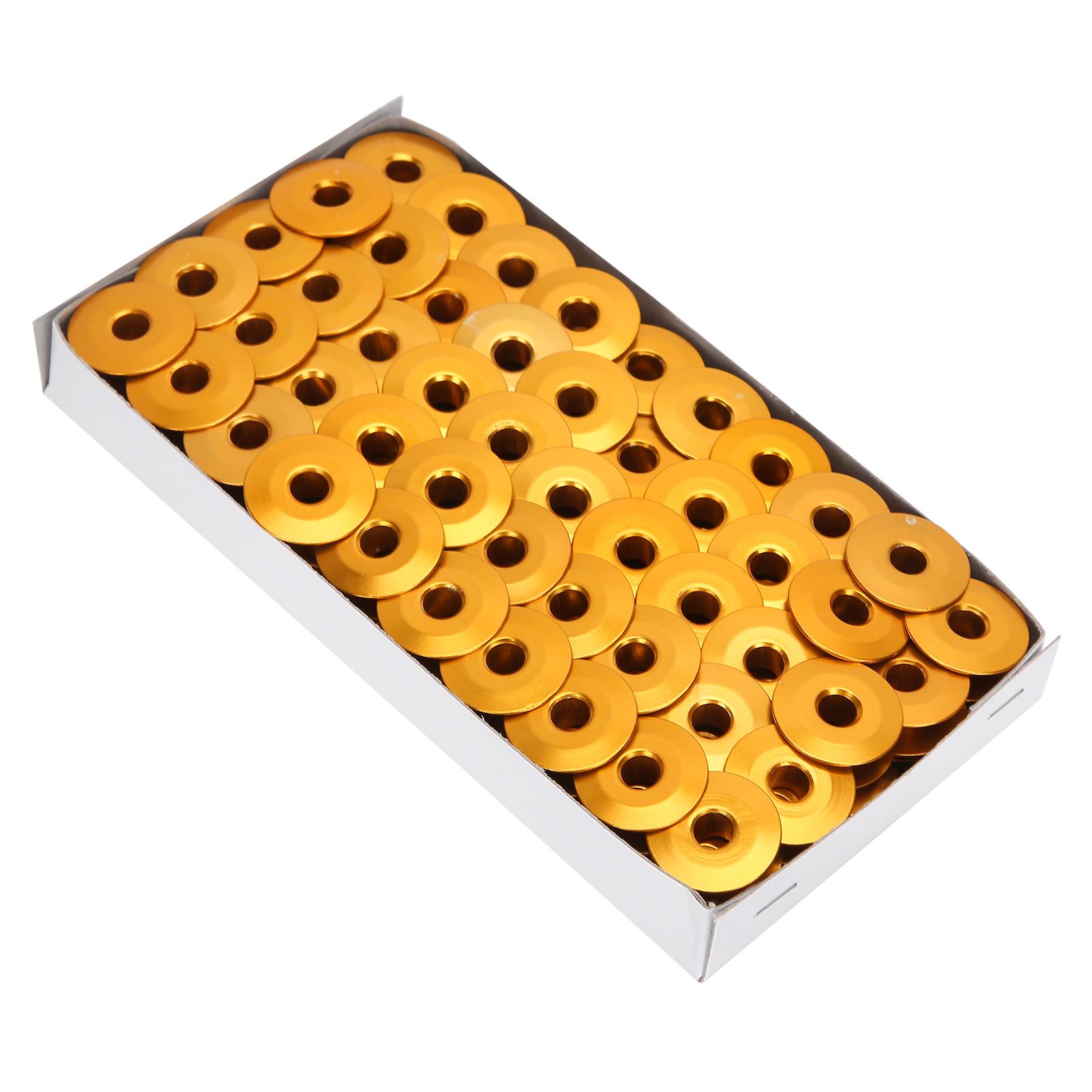 100Pcs Aluminum Bobbins Golden Replacement for Lockstitch Sewing Machine Accessories Sloping surface
