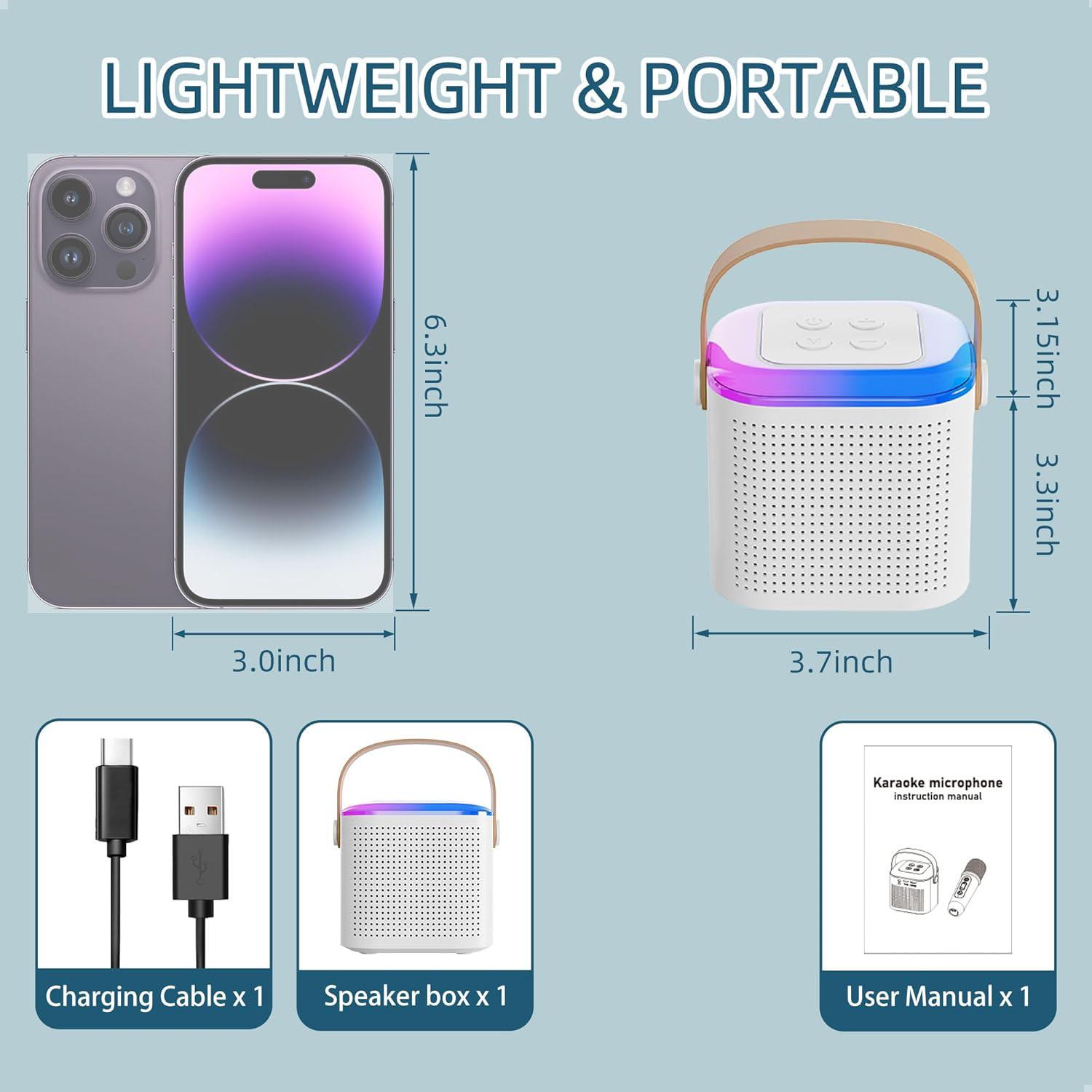 

Мини-караоке-машина 2 микрофона