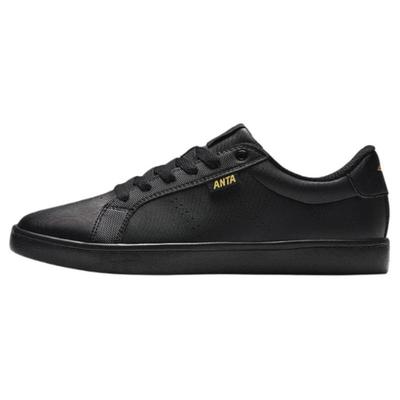 Cushioning Lightweight Low Top Skateboard Shoes Men's Black Sneakers 912428052-3