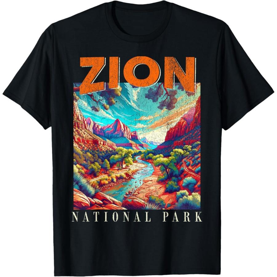 Zion National Park, US Nationalpark In Utah T-Shirt XXXXXL чёрный