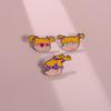 Adorable Cartoon Character Alloy Brooches With Fun Lightning Eye Design For Trendy Girls