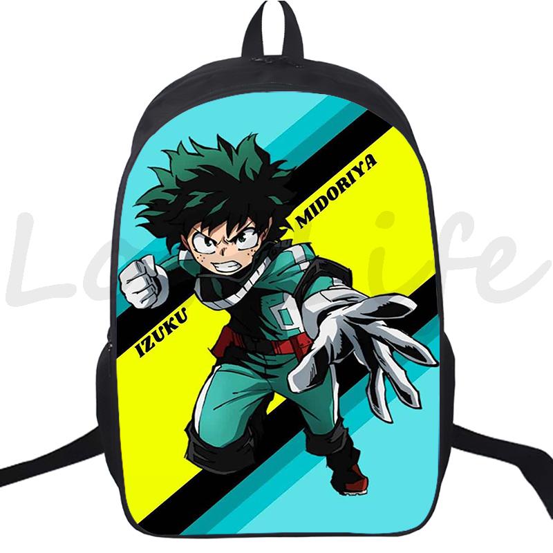 Anime Backpack My Hero Academia School Bags for Boys Girls Boku No Hero Academia Bagpack Teens Travel Bag Rucksack Kids Mochila