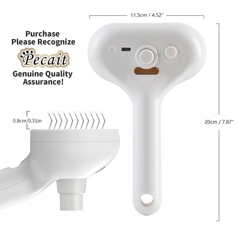 Haustier Entfilzungs-Spraybürste USB-Aufladung für Katzen Hunde Haarentfernung Entwirren Fellpflege-Werkzeug Wasser Dampf Styling Zubehör