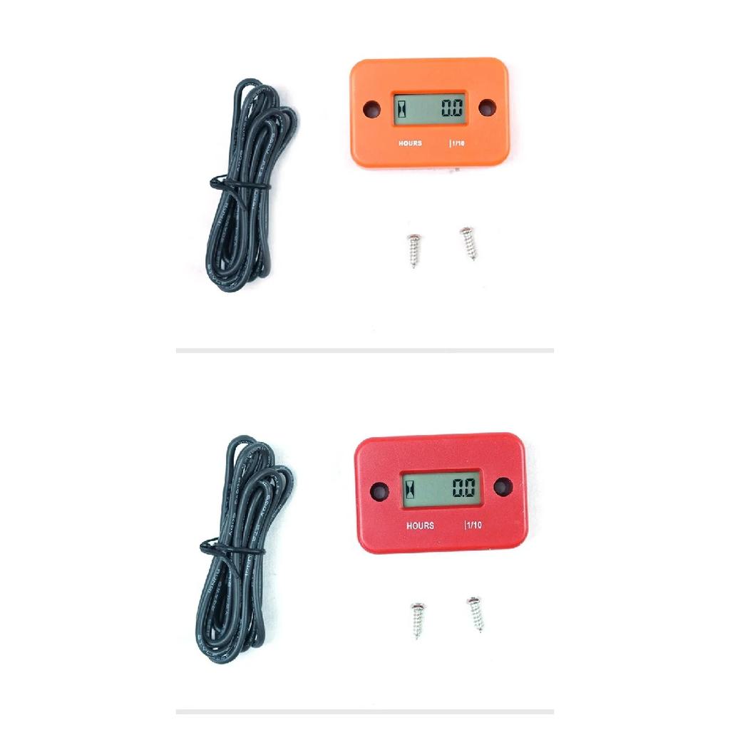 Universal Digital Hour Meter LCD Display Waterproof Engine Time Gauge Timer For HONDA KAWASAKI SUZUKI KTM Husqvarna GasgasYAMAHA