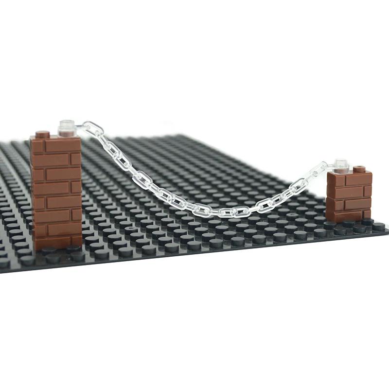 Non-Toxic Moc Military Building Block City Military Scene Accessory 20Pcs/Set Chain Bricks 30104 92338 Chain Diy Parts Toys For Children