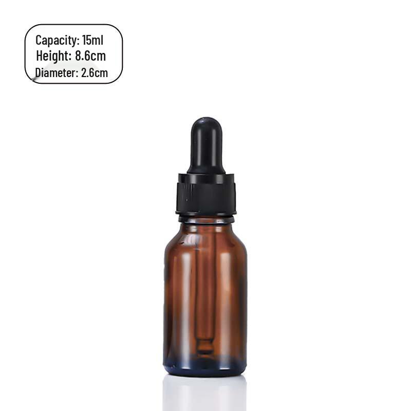 Brown Glass Dropper Bottle for Essential Oils - Multiple Sizes Available