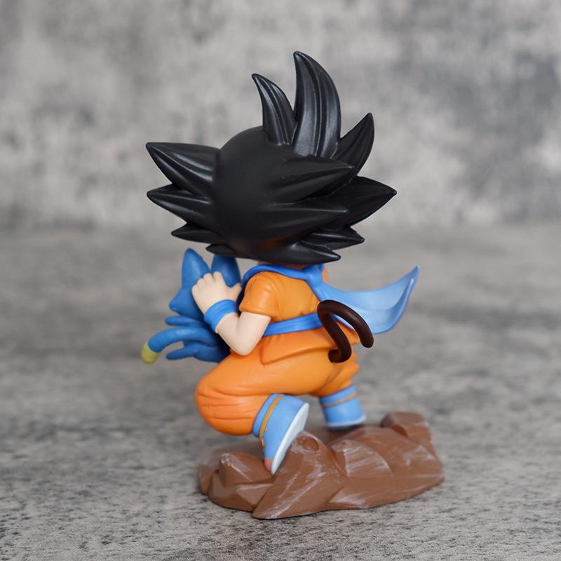 Cute Anime Dragon Ball Z Son Goku Child Ver. PVC Action Figure Statue Collection Model Kids Toys Doll Gifts 10cm
