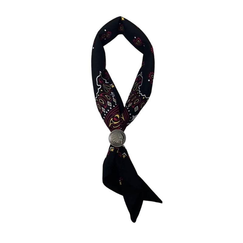 Bandana Classique Motif Cachemire Occidental Foulard de Tête pour le Sport et l'Activité de Plein Air Accessoire Hiphop