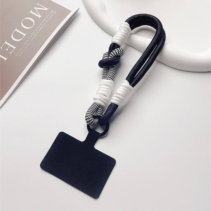 

1шт мобильный телефон милый узел портативный браслет против потери, веревка цепь чёрный