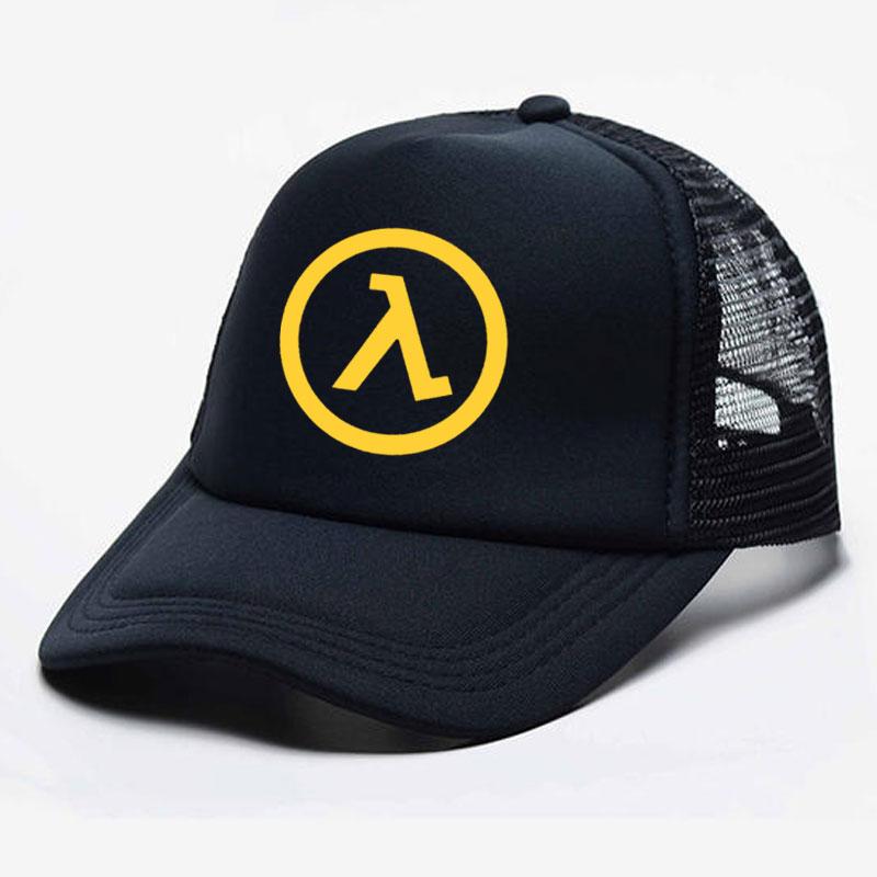 Fashion Casual Half Life Game Logo Print Baseball Caps Unisex Women Parentchild Hats Mesh Visor Outdoor Sun Hat Adjustable Caps