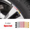 4Pcs Car Wheel Badge Sticker Emblem Decoration for  Mercedes Benz W124 W205 W211 W203 W204 W168 CLA CLK CLS GLA GLC C180