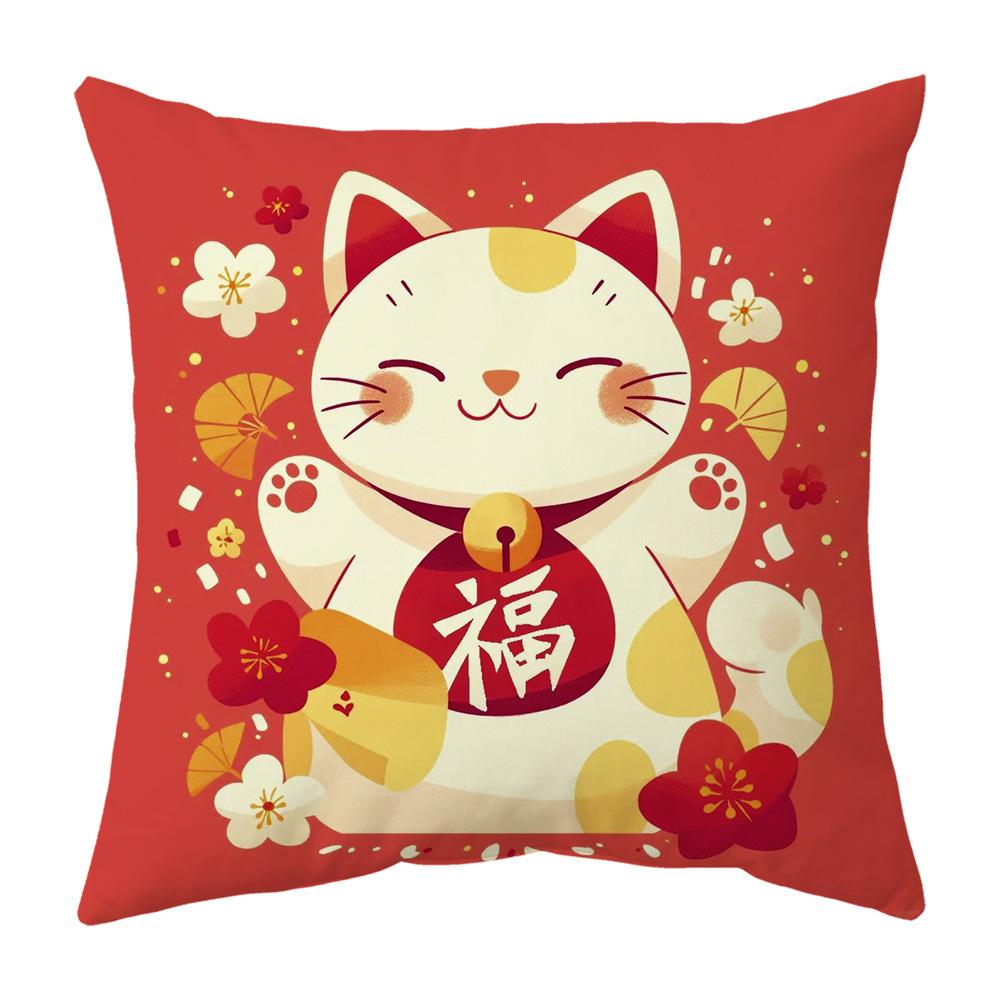 New Pillow Snake Big Red Festive Spring Festival Mascot Chinese Style Cushion New Pillow