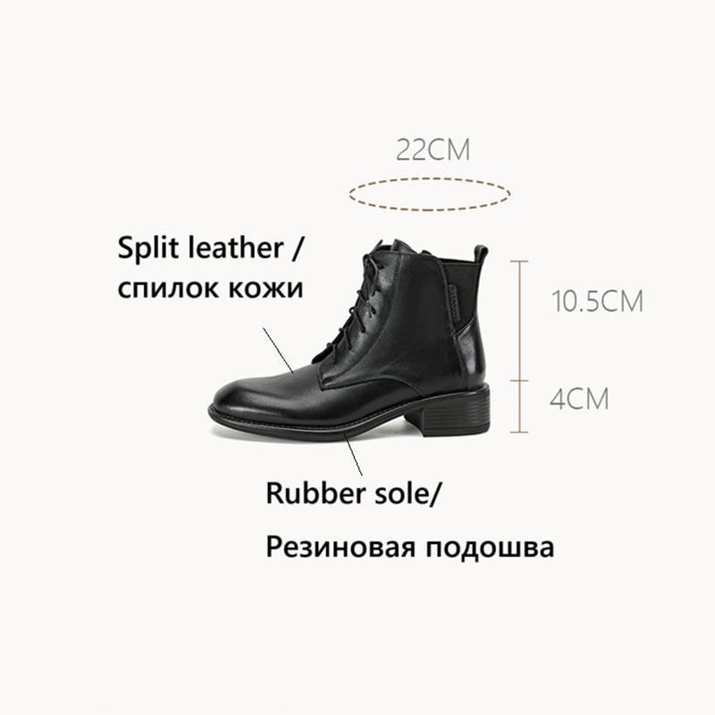 Fashion NEW Autumn Women Boots Cow Suede Leather Shoes for Women Round Toe Chunky Heel Shoes Casual Lace-up Zip Short Boots Daily Shoes