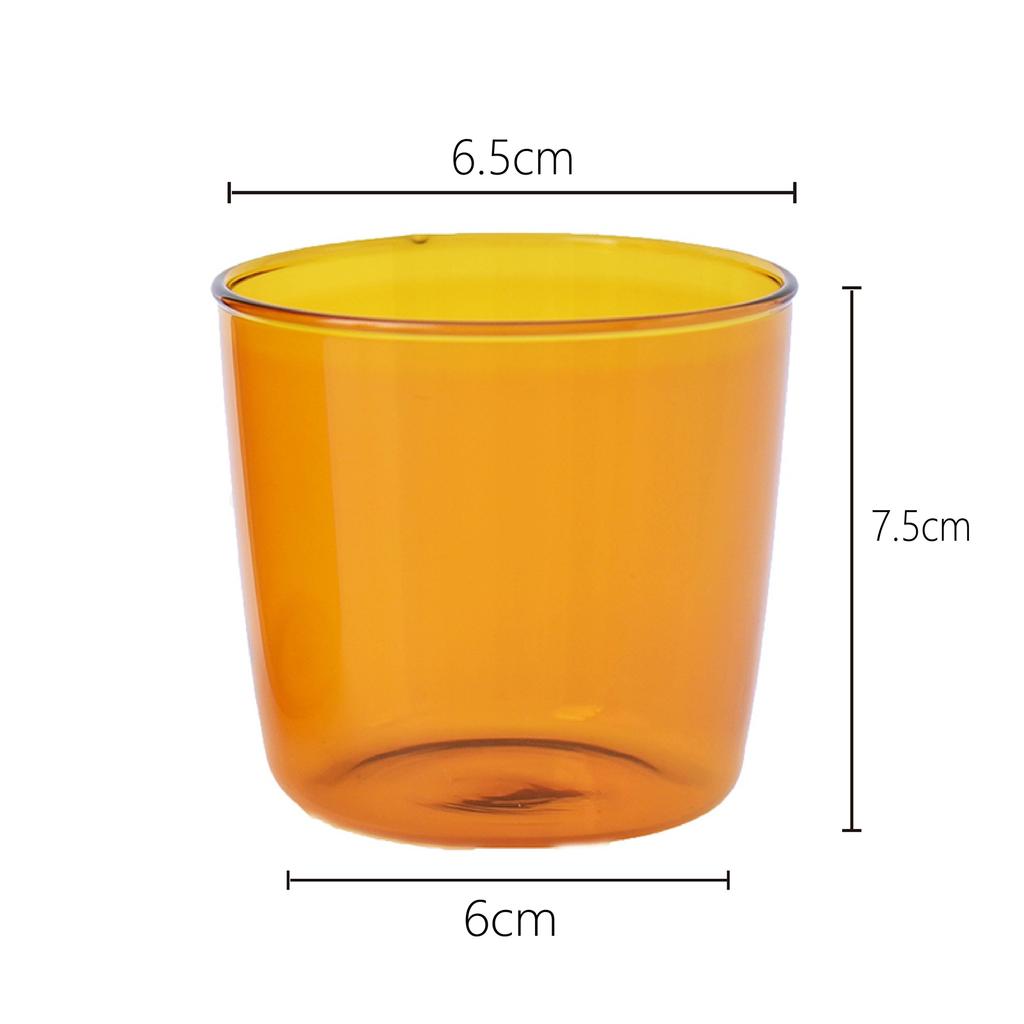 Cocktail Glass Cup Colorful High Borosilicate Juice Glass of Sparkling Water Whiskey Bottle Household Storage Drinking Glasses