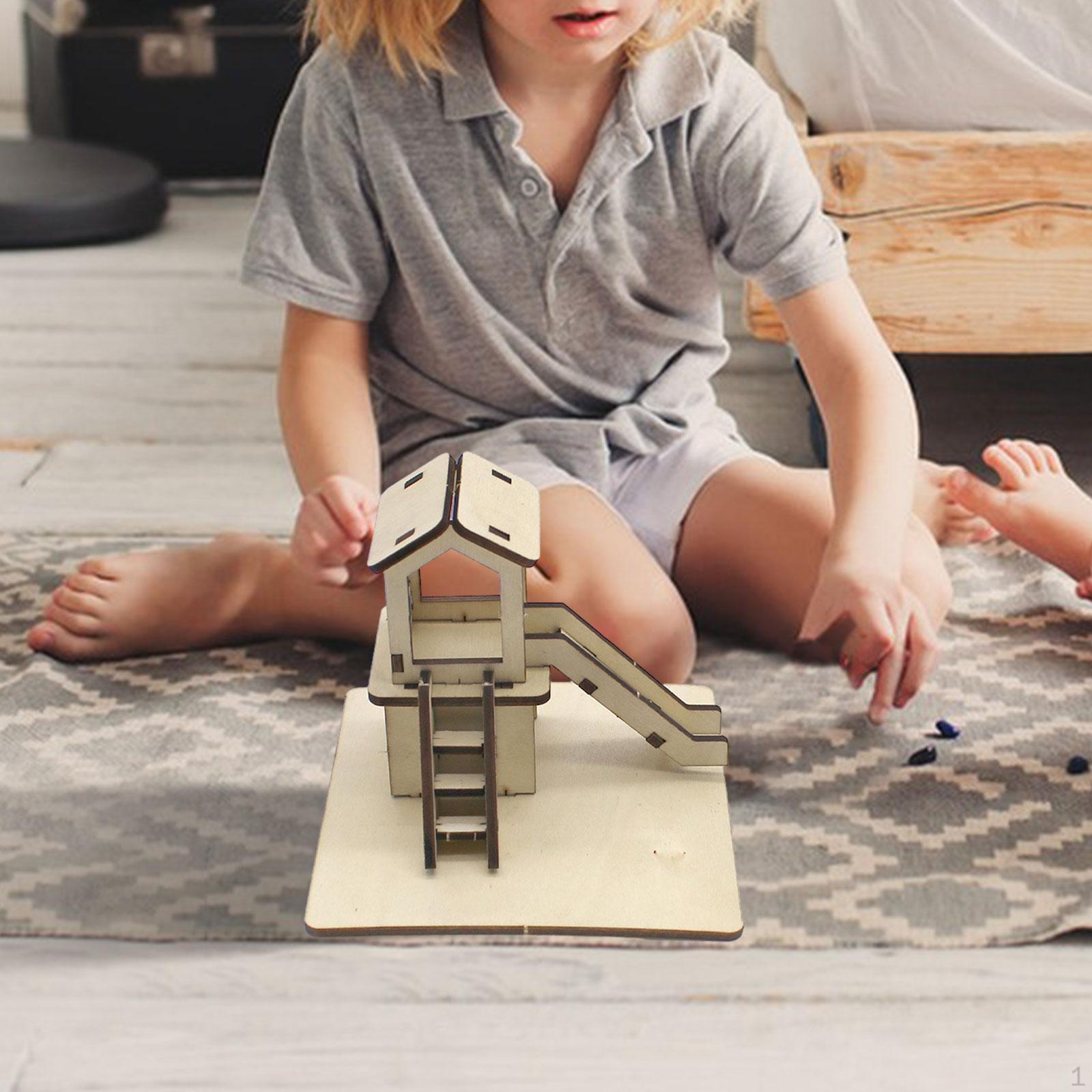 

Деревянный Набор Технологическая Игрушка Игра Понарошку Детская Горка Модель Наука для Студентов Детей Средней Школы