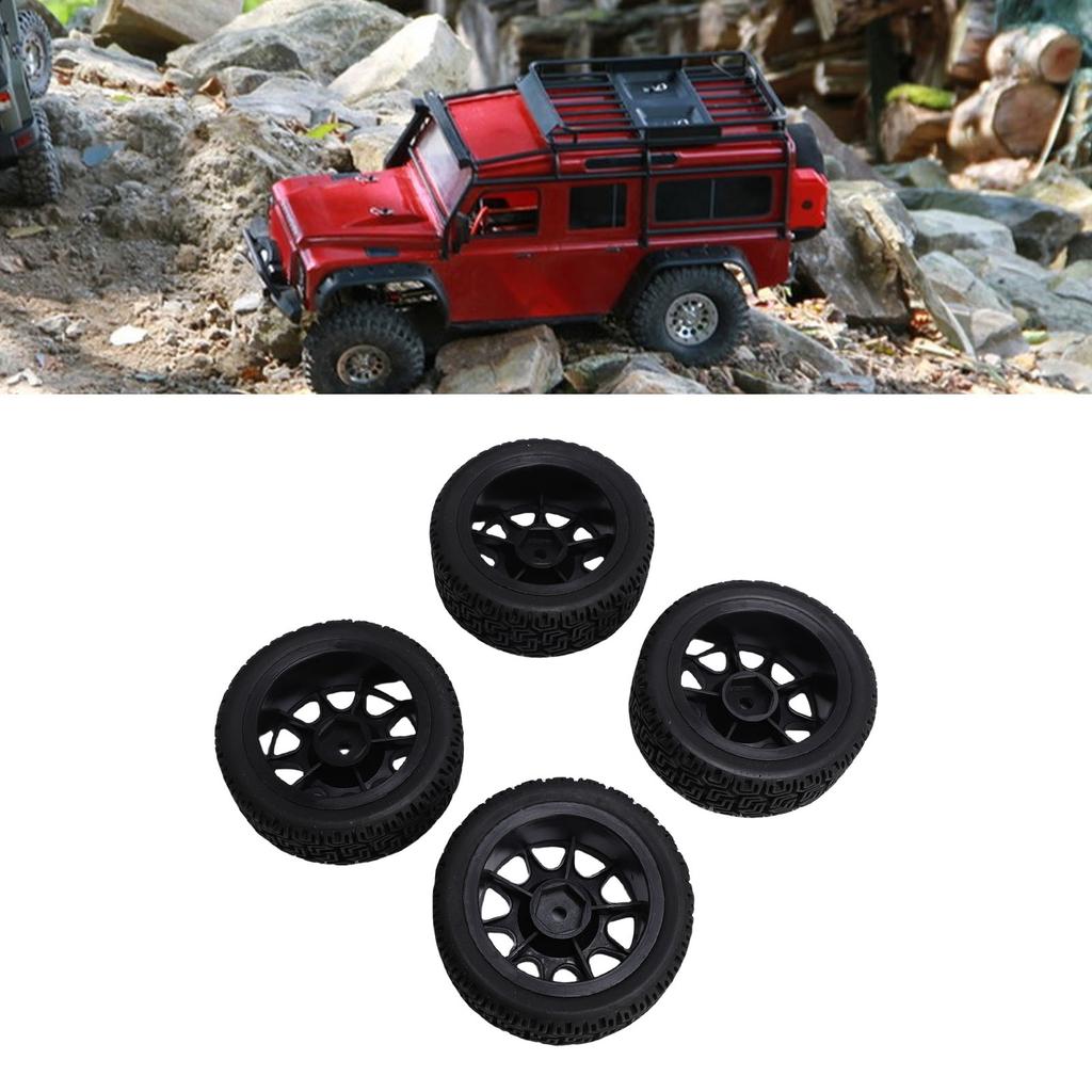 4PCS RC   Tires Fit for    01 XV02 70mm 1:10 Scale Plastic Nylon RC Car Wheel Hub Tire