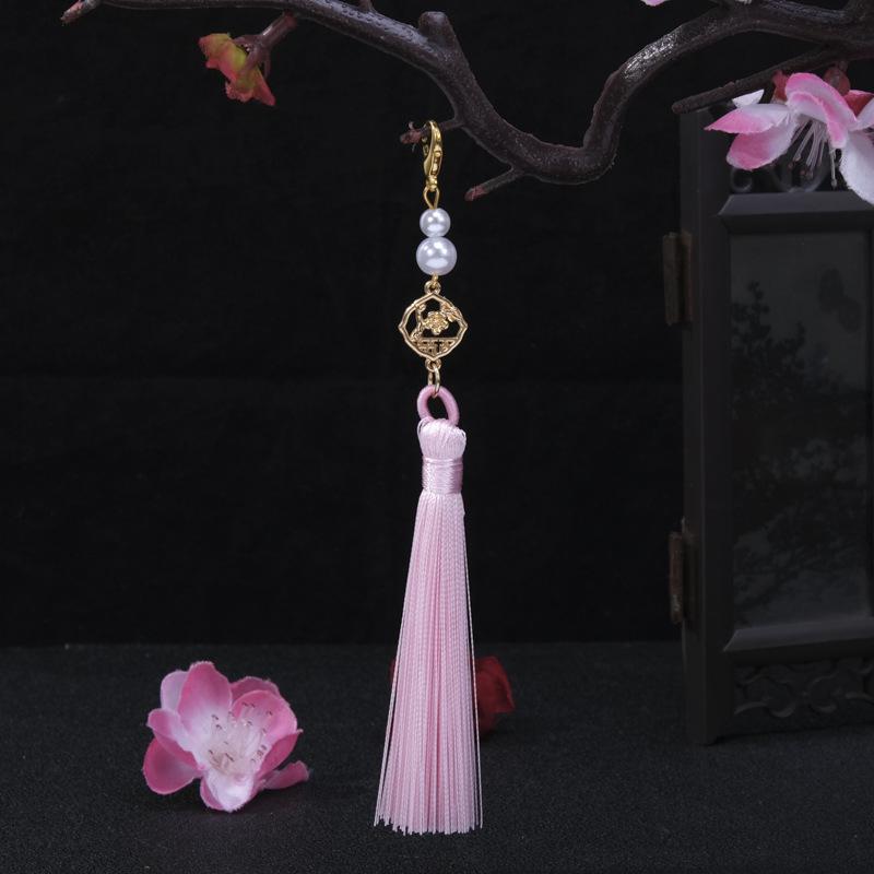 Traditional Plum Blossom Pearl Tassel Ornament for Clothing, Lanterns, Sachets, and Car Decor