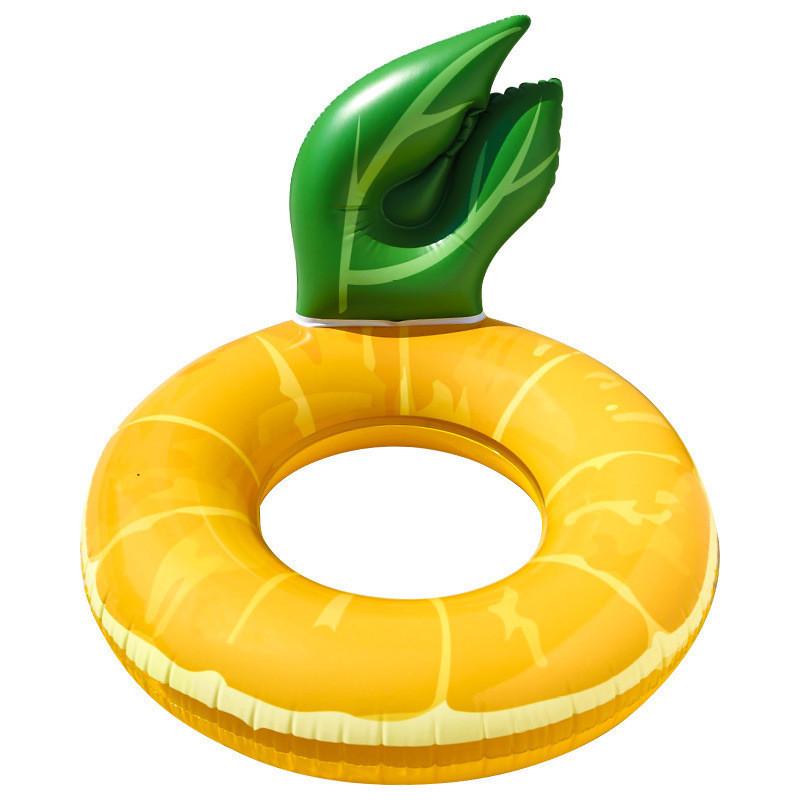 Circle Swimming Adult Thickened Pvc Inflatable Backrest With Pineapple Handle
