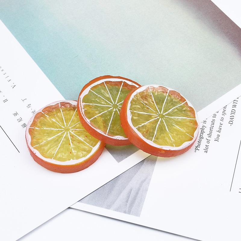

5/10 Pieces Plastic Lemon Slices Festival Table Decorations Accessory Home Artificial Fruit Scrapbooking Kids Toy Wedding Garden 5 Pieces оранжевый