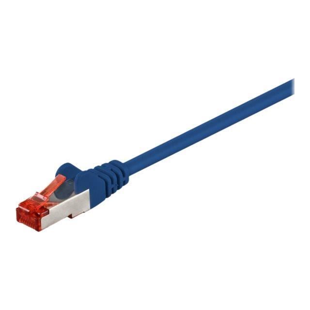 Cordon De Raccordement CAT 6 - GOOBAY - 2m - SFTP, PiMF - Sans Halogène - Bleu