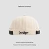 Street Melon Cap Shark Embroidered Hat Men's Spring and Autumn Landlord Hat Personality Beanie Everything Hip Hop Yuppie Hat