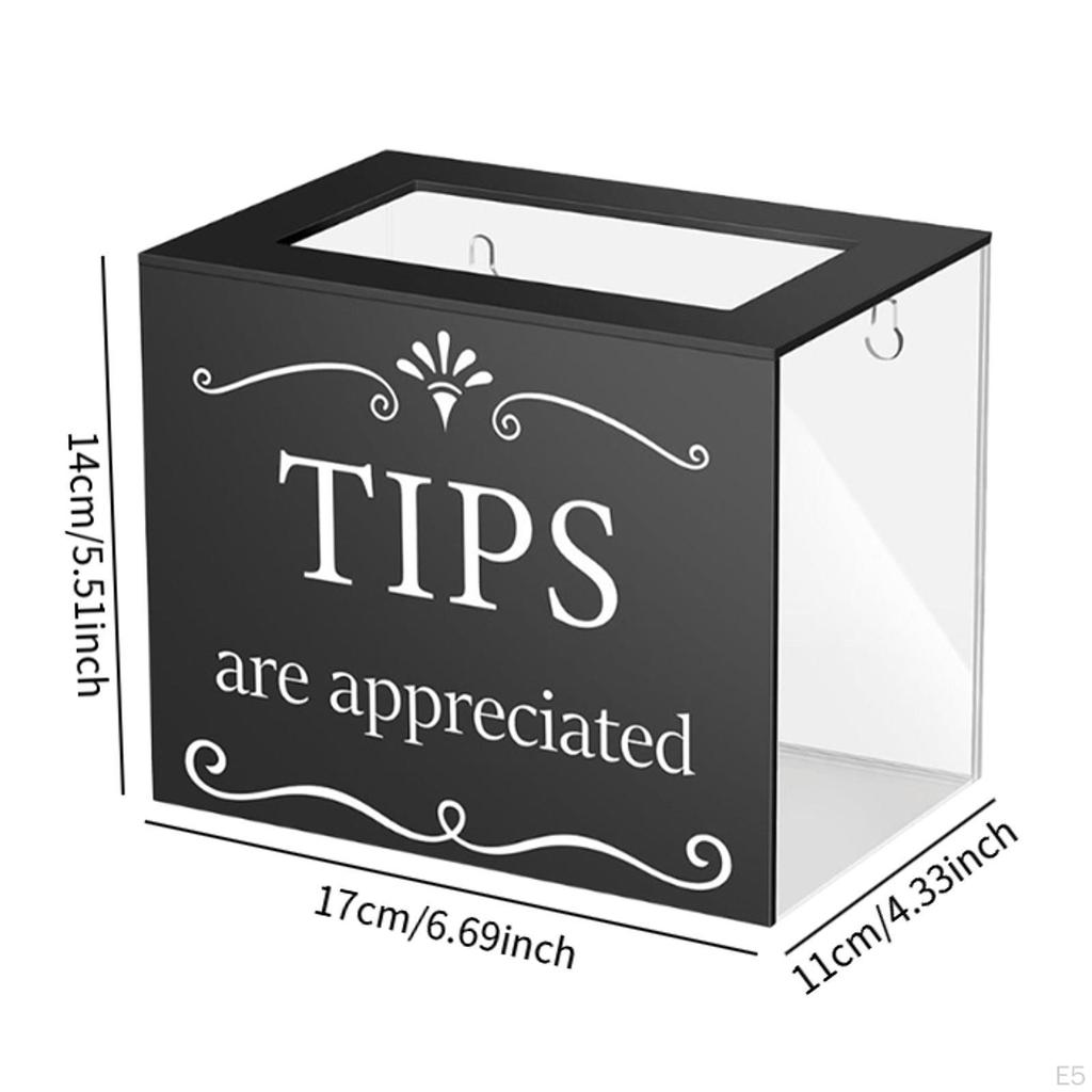 Tip Kutu Akrilik Bağış Toplama Çok Fonksiyonlu Barmen Yorum Oylama