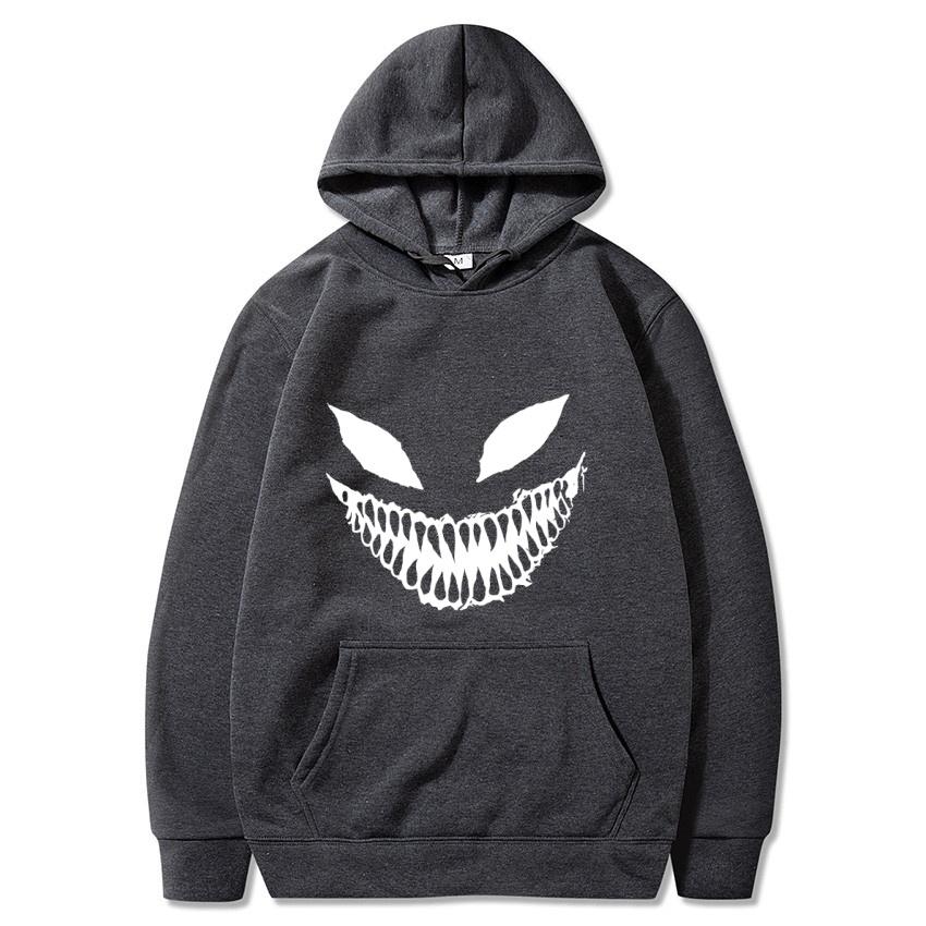 2025 Autumn/Winter Pain Venom Mask Printed Hoodie Academy Classic Hoodie Daily Fashion Casual Long Sleeve Warm Hoodie
