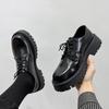 2025 Autumn New Derby Shoes Fashionable Luxury Shoes Round Head British Style Low Heel Boots Casual Daily Workwear Leather Shoes