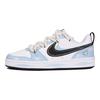 Nike Court Borough Low 2 Low top Skateboard Shoes GS Blue White BQ5448-104(TeamThree- )