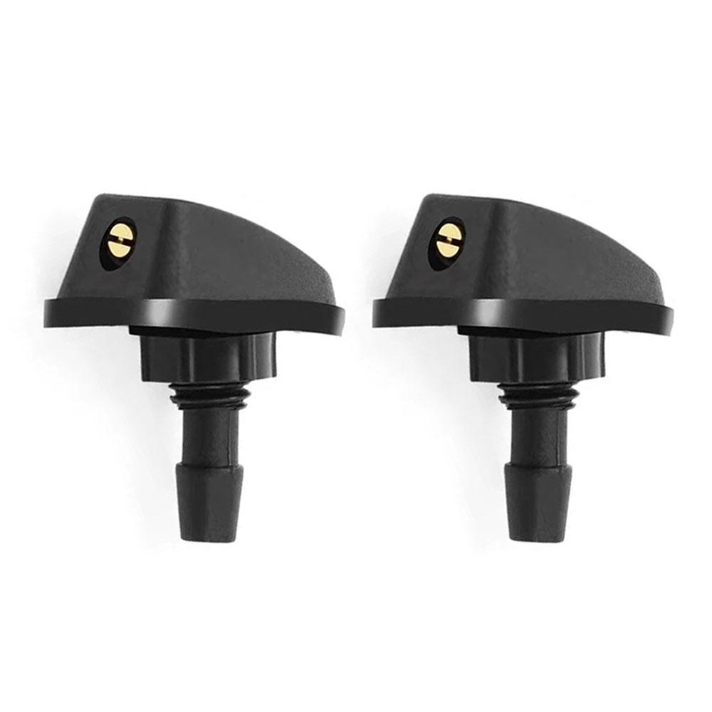 2 Pcs Car Universal Front Windshield Wiper Nozzle Jet Sprayer Kit Water Fan Spout Cover Washer Outlet Adjustment Kit