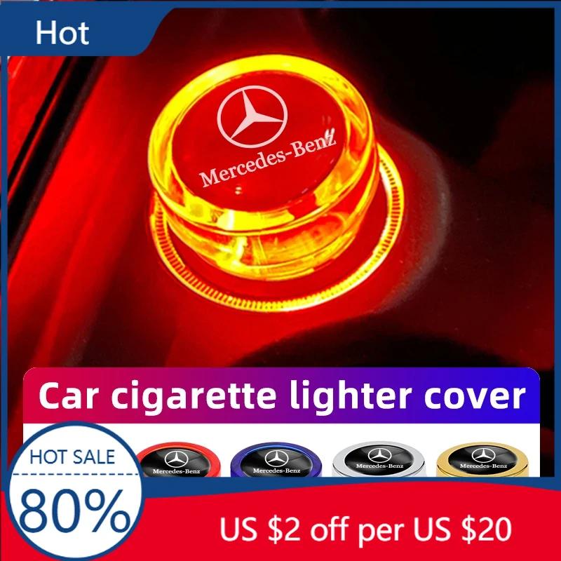 DIQ4 Hot 2025 Car Cigarette Lighter Dust Cover Dustproof Decoration Cap For Mercedes Benz AMG GLE GLS CLS GLC CLA GLA GLK ML C197 R23