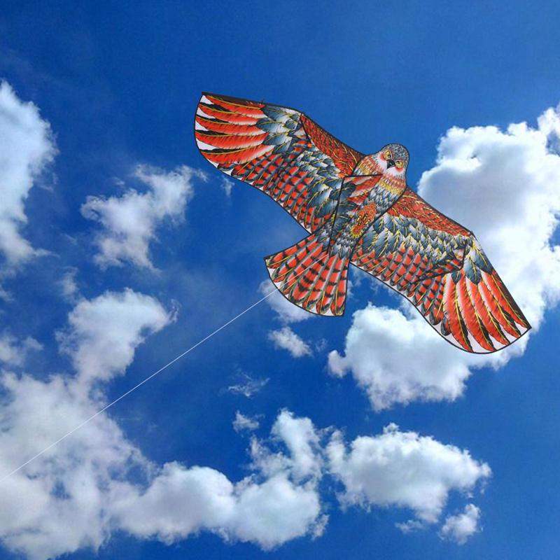 1.1m Eagle Kite Large Eagle Flying Bird Kites Children Gift Family Trips Garden Outdoor Sports DIY Toy