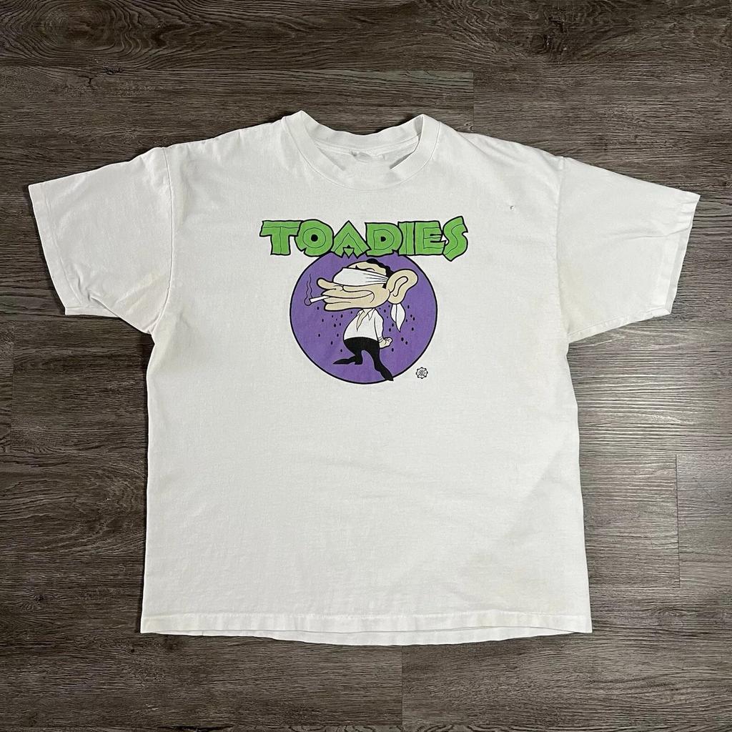 90s The Toadies Band Promo RARE Grunge Rock White T-shirt