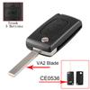 Flip Folding Cae Key Case Blank Shell for Peugeot 107 207 307 307S 308 407 607 2006 for Citroen C2 C3 C4 C5 C6 C8