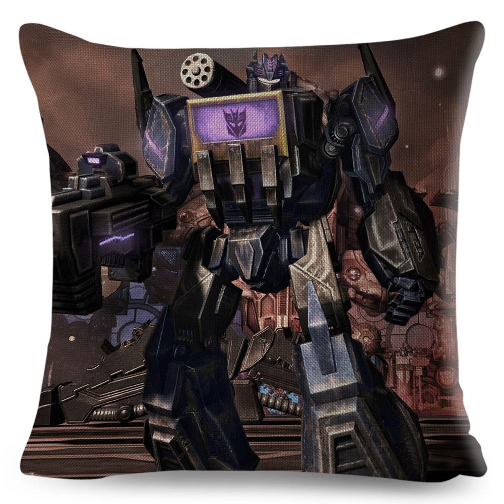 Classic Movie Pillowcase Cushion Cover for Sofa Home Car Decor Cartoon Transformation Polyester Pillow Case xcm