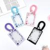 Star Sliding Cover Card Holder Transparent Portable Id Protector Kpop Photocard Photo Case Student School Card Bus Card Holder